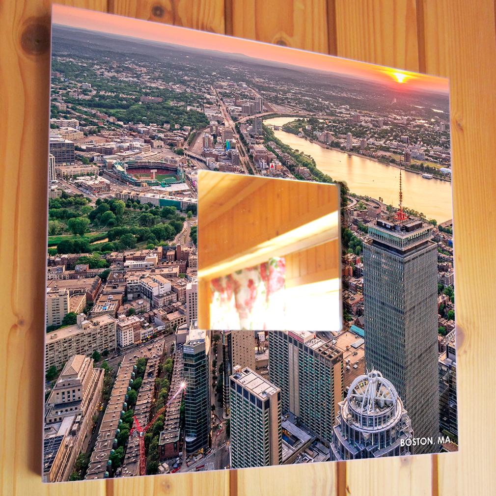 Дзеркало декоративне Бостон США 260х260 мм (M04045)