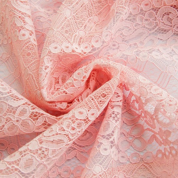 Ткань гипюр IDEIA Нэнси 1,5 м Розовый (2200004061351)