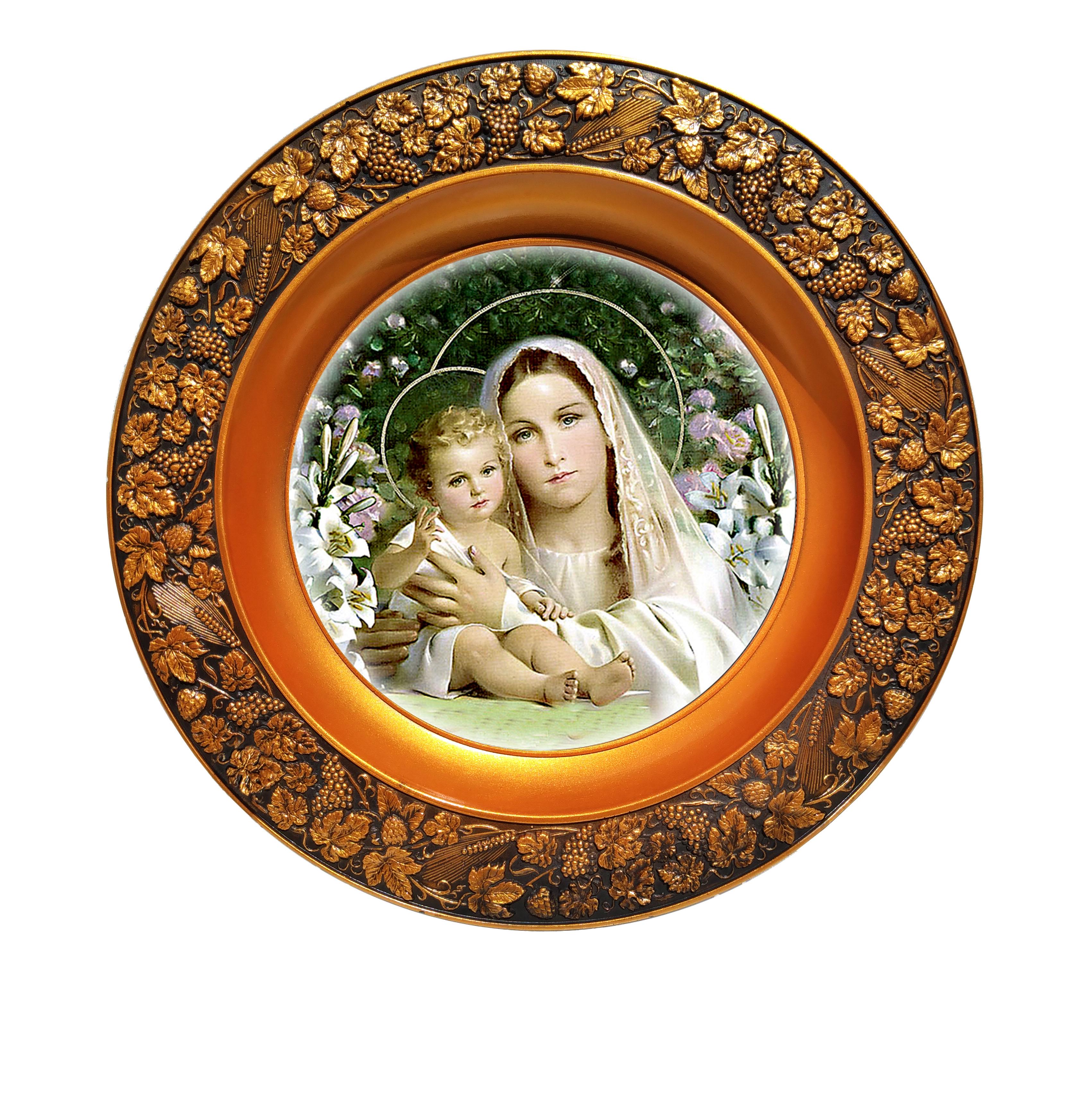 Ікона декоративна Матір Божа Нев'янучий Цвіт 23 см (18822491)