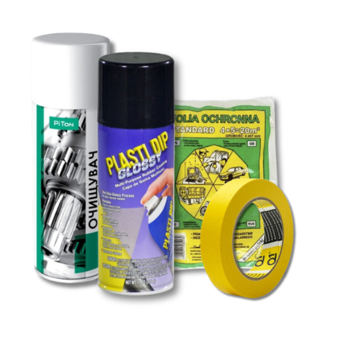 Набор для создания антихрома Plasti Dip 400 мл Черный глянец