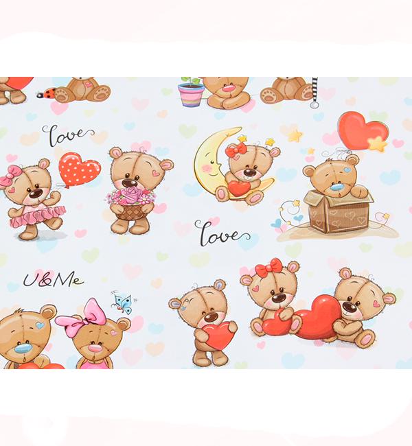 Подарочная бумага для упаковки Тедди 85x60 см 5 шт. (514153) Подарочная бумага для упаковки Тедди 85x60 см 5 шт. (514153)