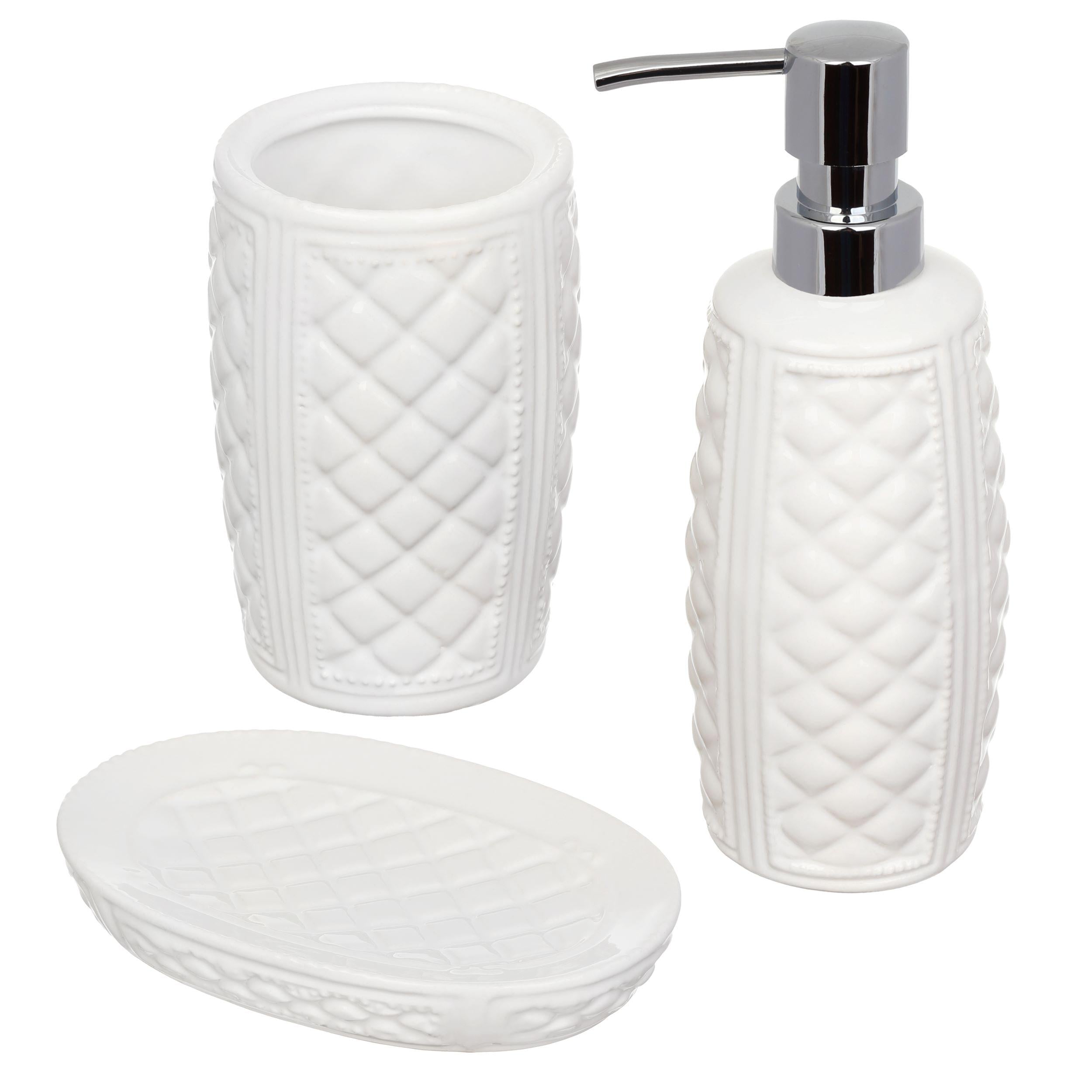 Набор аксессуаров для ванной комнаты Blanca из керамики (136)