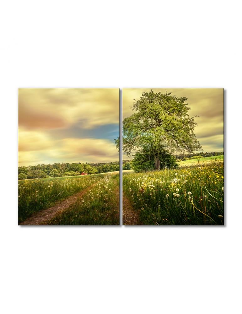 Картина модульная Природа деревья зелень трава 2 модуля 60x90 см Картина модульная Природа деревья зелень трава 2 модуля 60x90 см