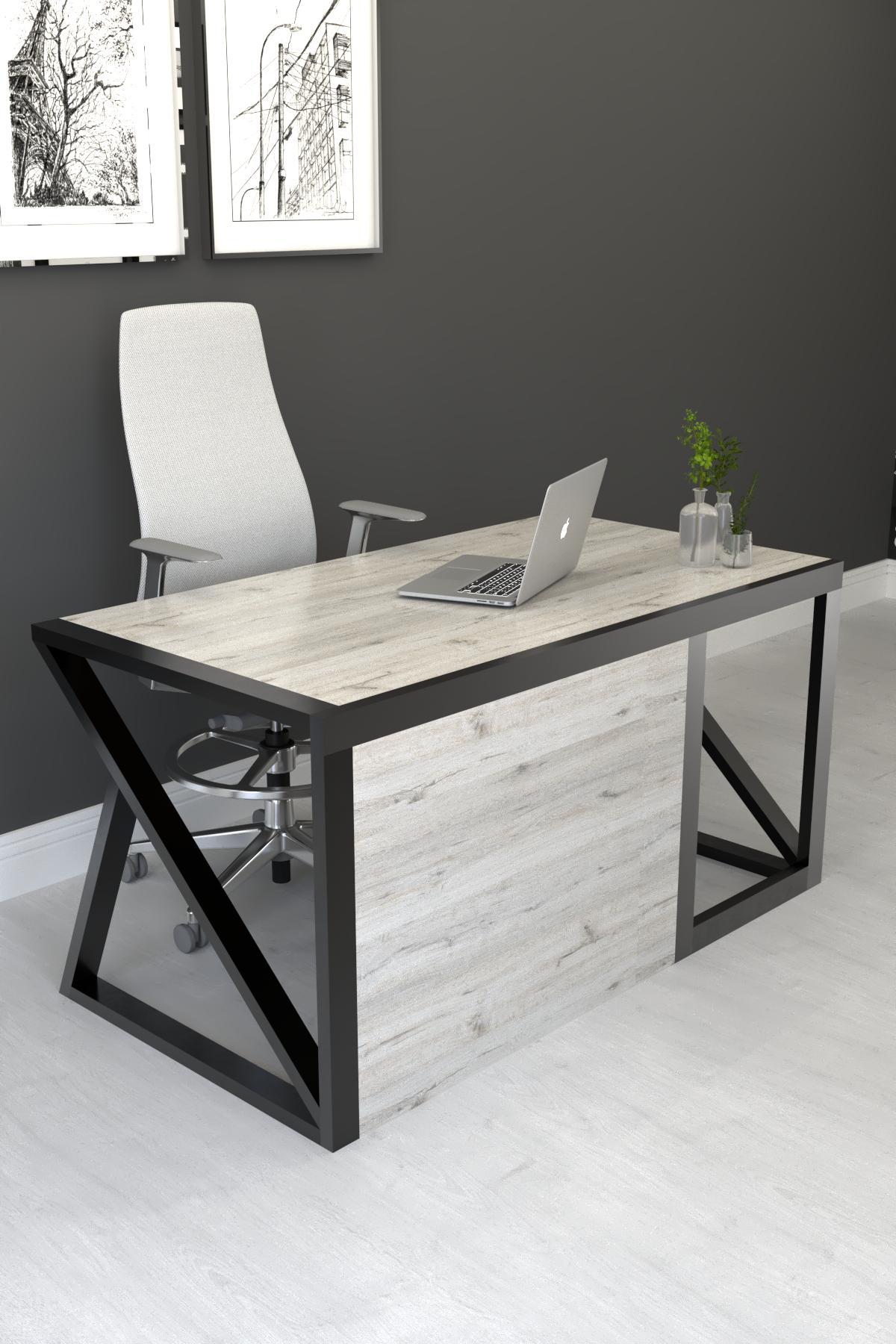 Стол руководителя EcoLoft Эрмонт DSP-1281-2 в стиле лофт Дуб Кортона (29878737)