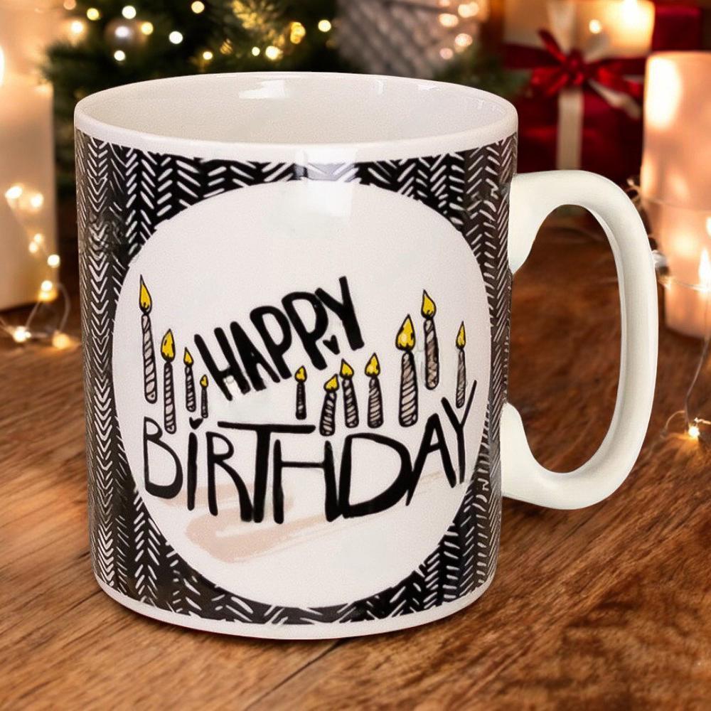 Большая керамическая кружка "Happy Birthday" 1 л - фото 2