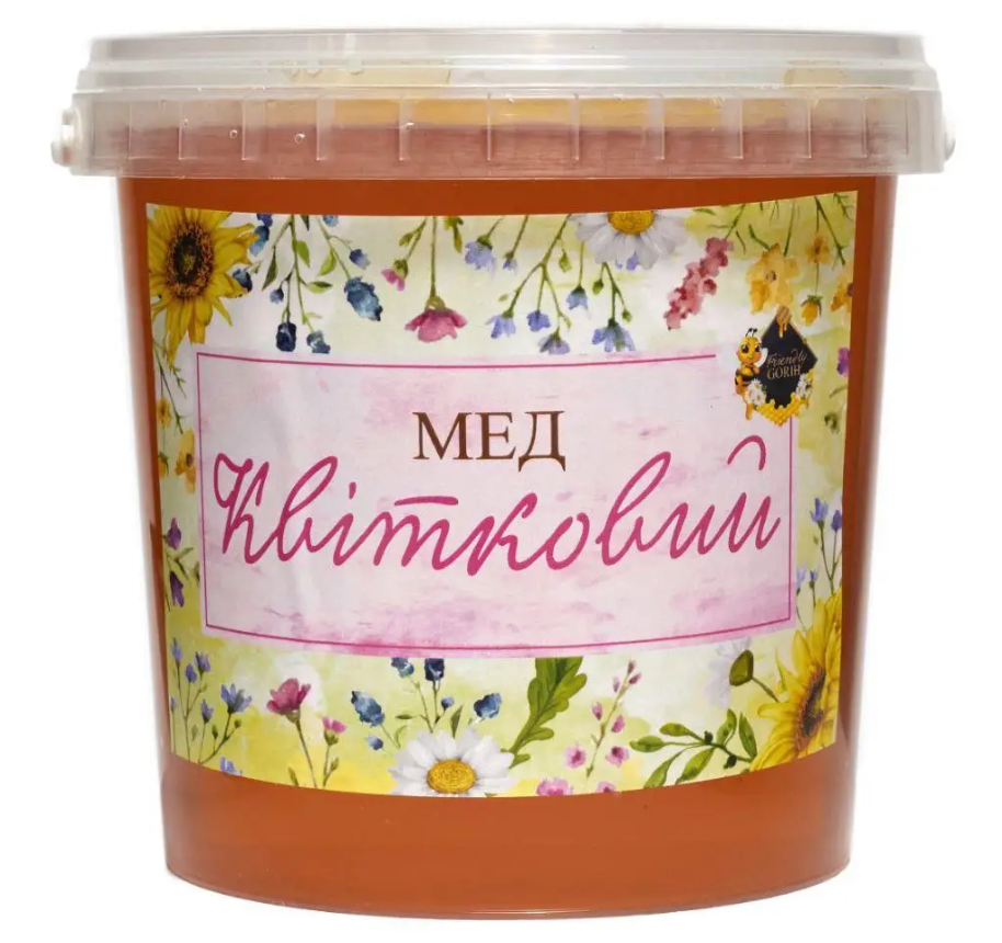 Мед цветочный урожай 2024 1000 мл 1 л 1,4 кг Мед цветочный урожай 2024 1000 мл 1 л 1,4 кг