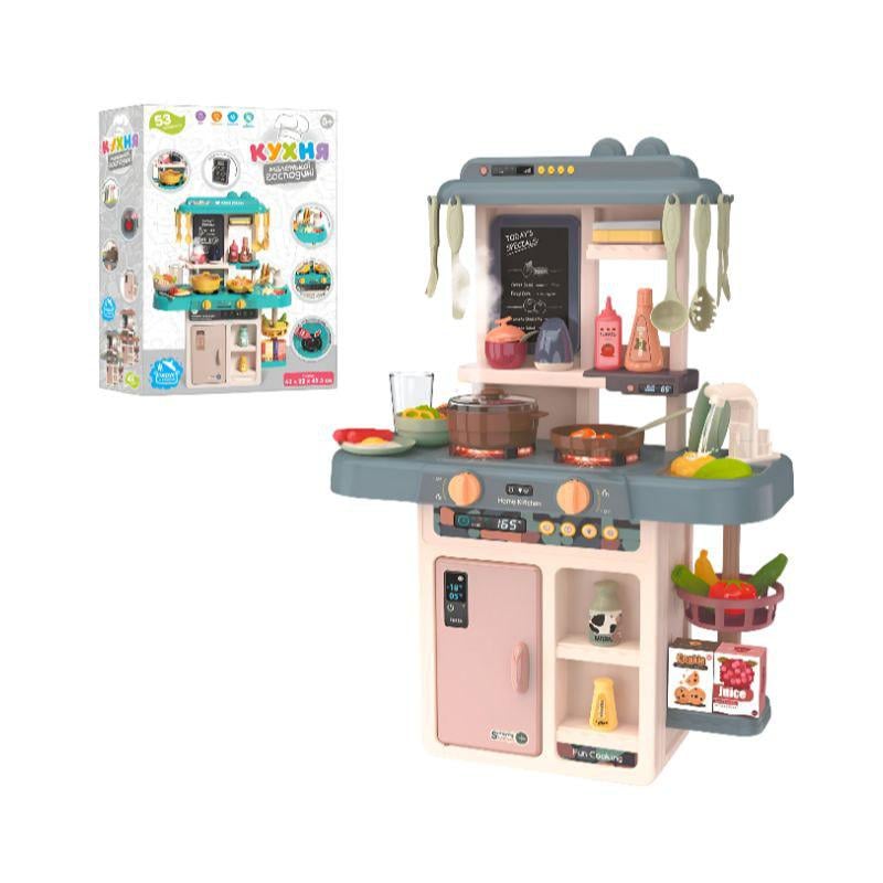 Детская кухня 889-187 с паром и действующей мойкой 42 предмета 63х45,5х22 см (27779474) - фото 2 Детская кухня 889-187 с паром и действующей мойкой 42 предмета 63х45,5х22 см (27779474) - фото 2