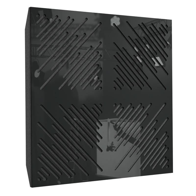 Акустическая панель Ecosound 4Diagonals Plastic 50х50 см 53 мм Черный (1084)