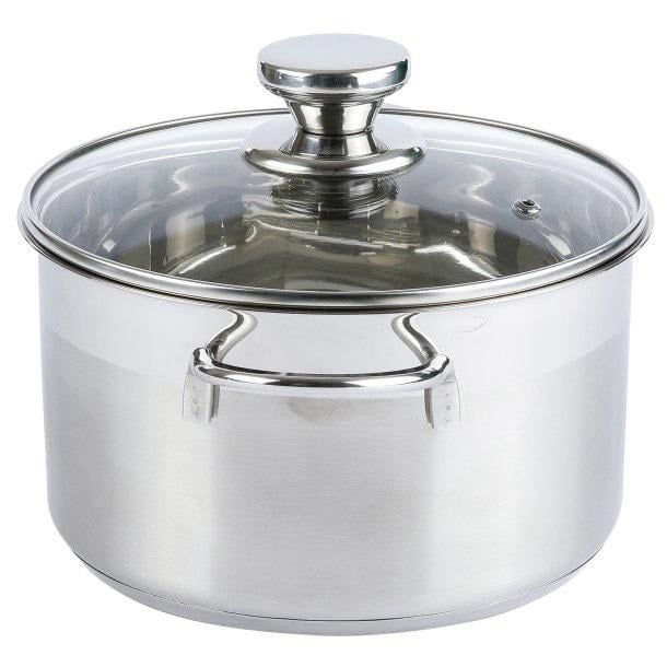 Каструля зі скляною кришкою Axentia Brilliant d 18 см 2,5 л з нержавіючою сталі 10 см (135940) - фото 5 Каструля зі скляною кришкою Axentia Brilliant d 18 см 2,5 л з нержавіючою сталі 10 см (135940) - фото 5