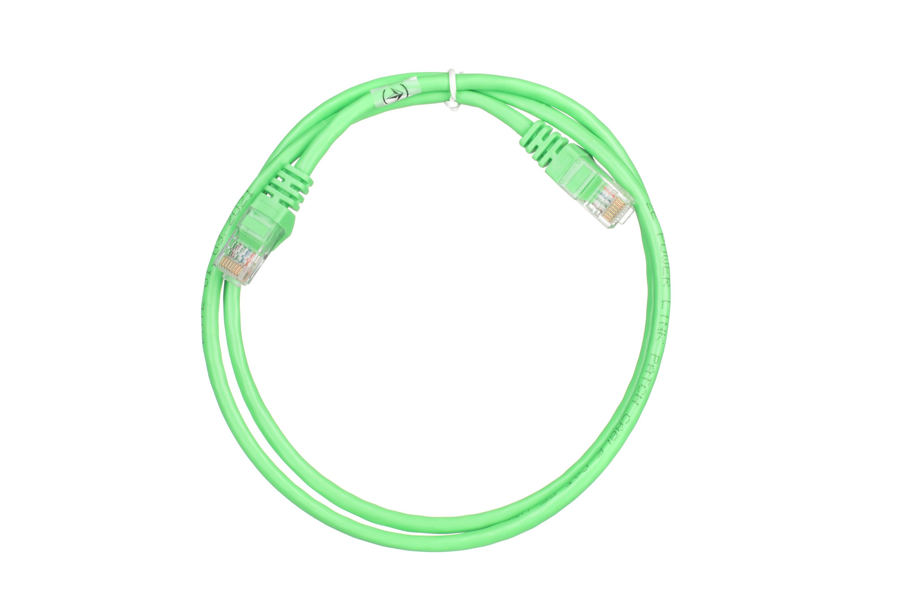 Патч-корд 2E Cat 5e 26AWG с экранированной витой парой UTP 1 м Зеленый (2E-PC5ECA-100GRN)