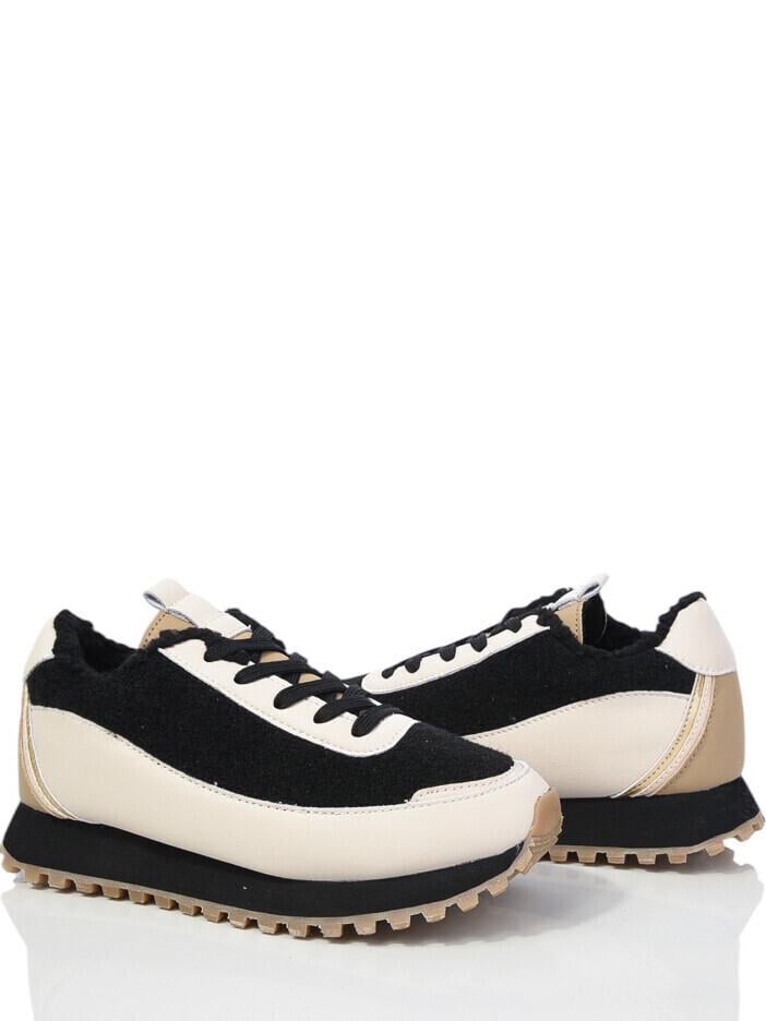 Кроссовки Stilli CXN1540-6 на меху р. 40 Черно-бежевый