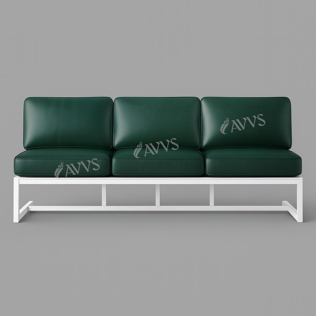 Диван металевий AVVS tech Атлас вуличний лофт екошкіра 206 см Темно-зелений (30222963) - фото 2 Диван металевий AVVS tech Атлас вуличний лофт екошкіра 206 см Темно-зелений (30222963) - фото 2