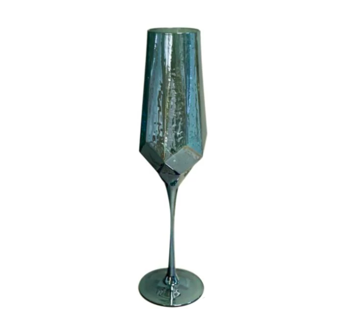 Бокал для шампанского Зеркальная бирюза 200 мл Бирюзовый (374017-1)
