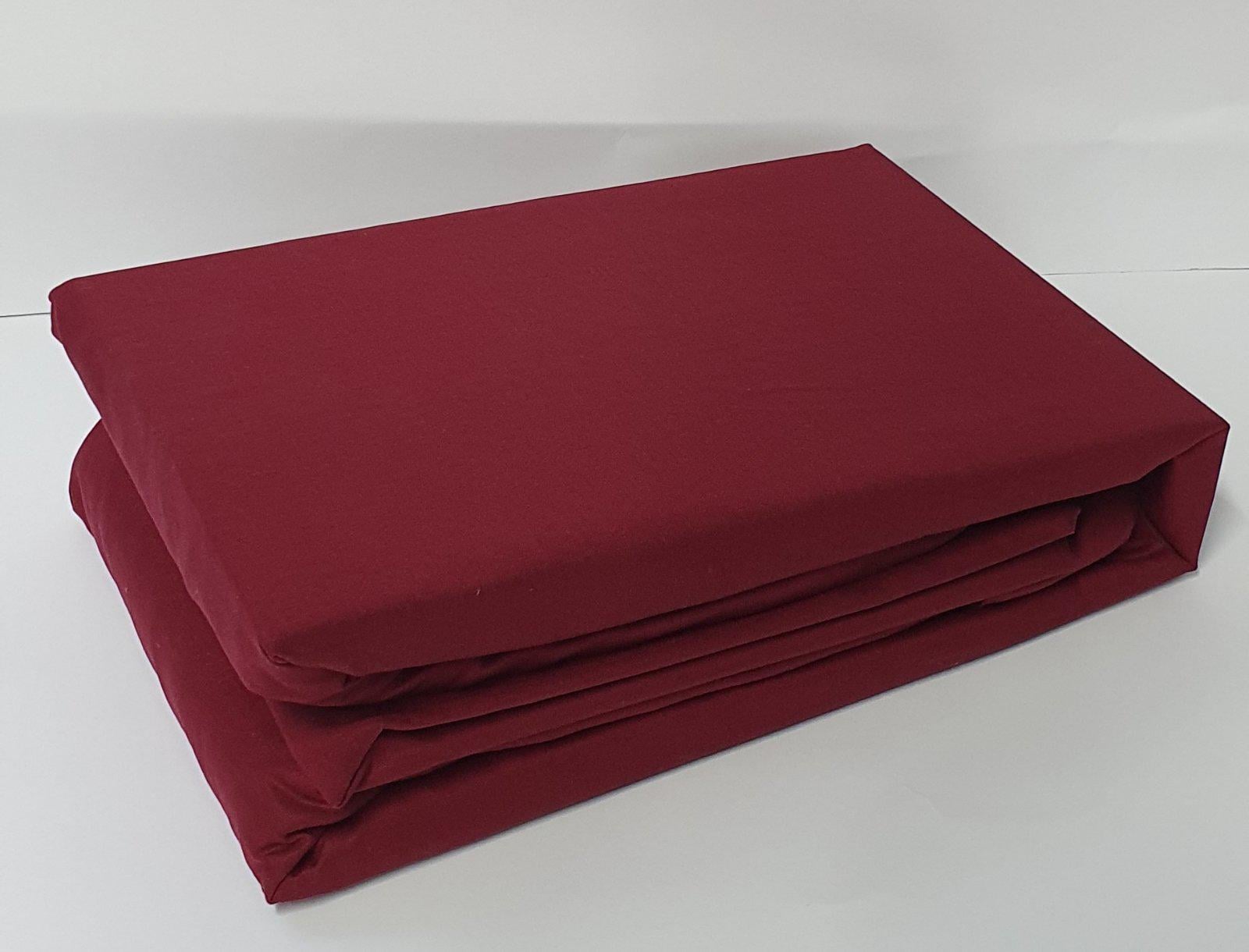 Простынь на резинке Clasy V3 100х200 см с наволочкой 50х70 см Bordo (CN27456)