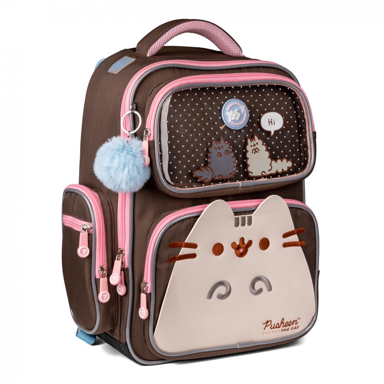 Рюкзак школьный для девочки младших классов YES S-101 Pusheen (559591)