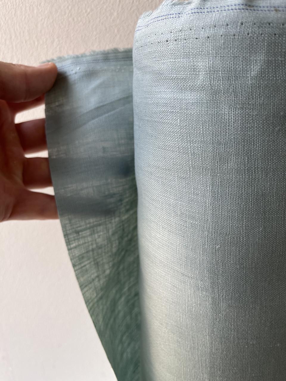 Ткань Linen Plus костюмная смягченная 100% лен Мятный 01 - фото 3