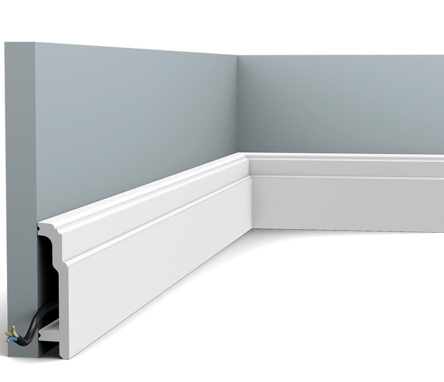Плинтус напольный гладкий Orac Decor SX155 2000х110х25 мм (2847)