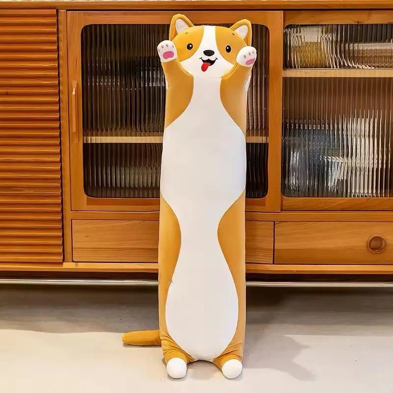 М'яка іграшка-обнімашка Собака коргі 110 см Рудий