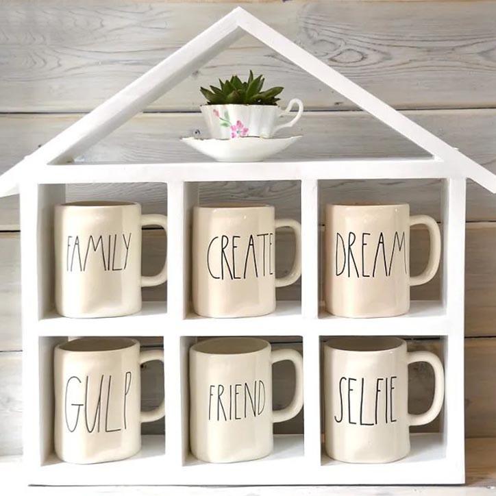 Полка для кружек из дерева Норатус Зефир (СДК-003620)