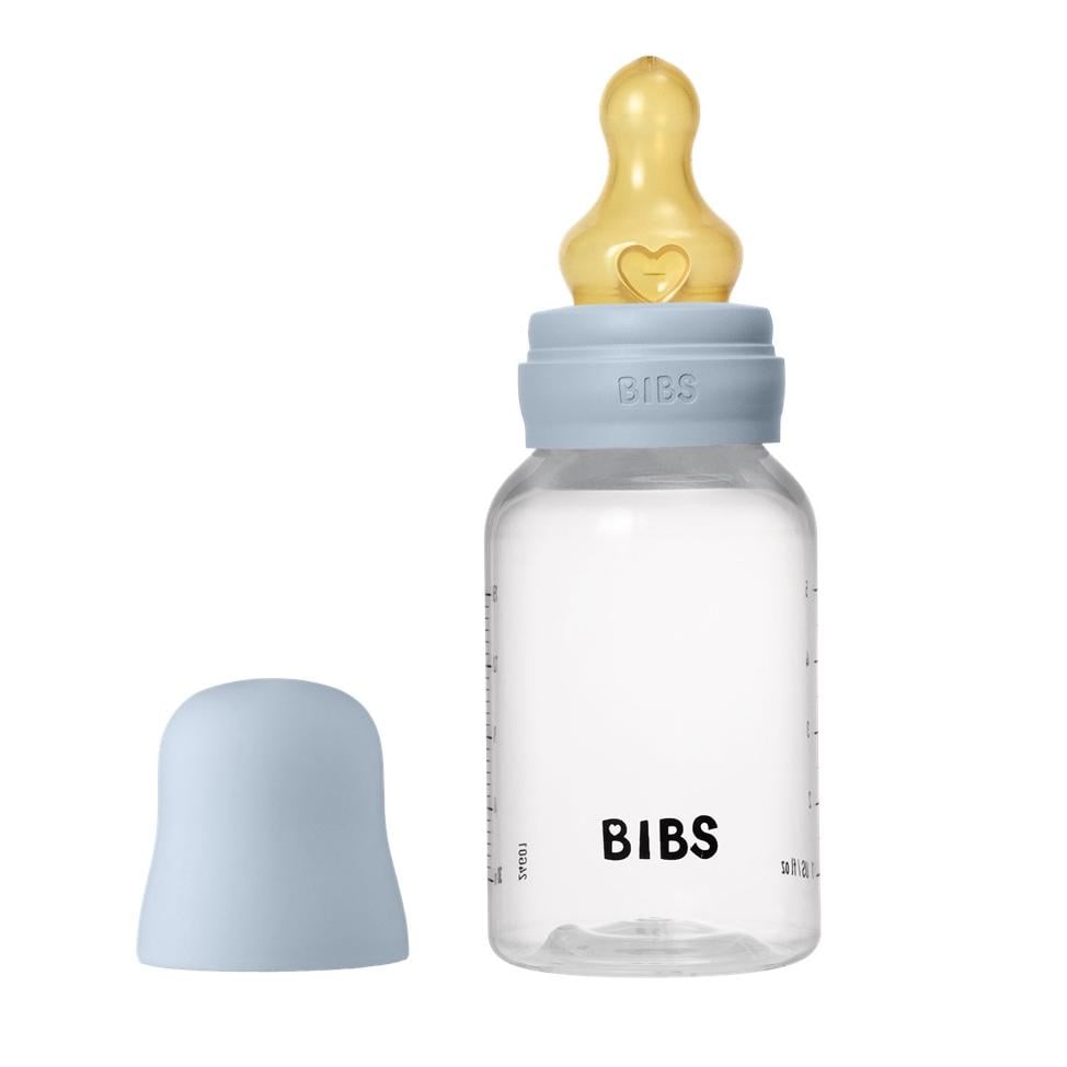 Бутылочка детская BIBS Round Latex 150 мл Baby Blue
