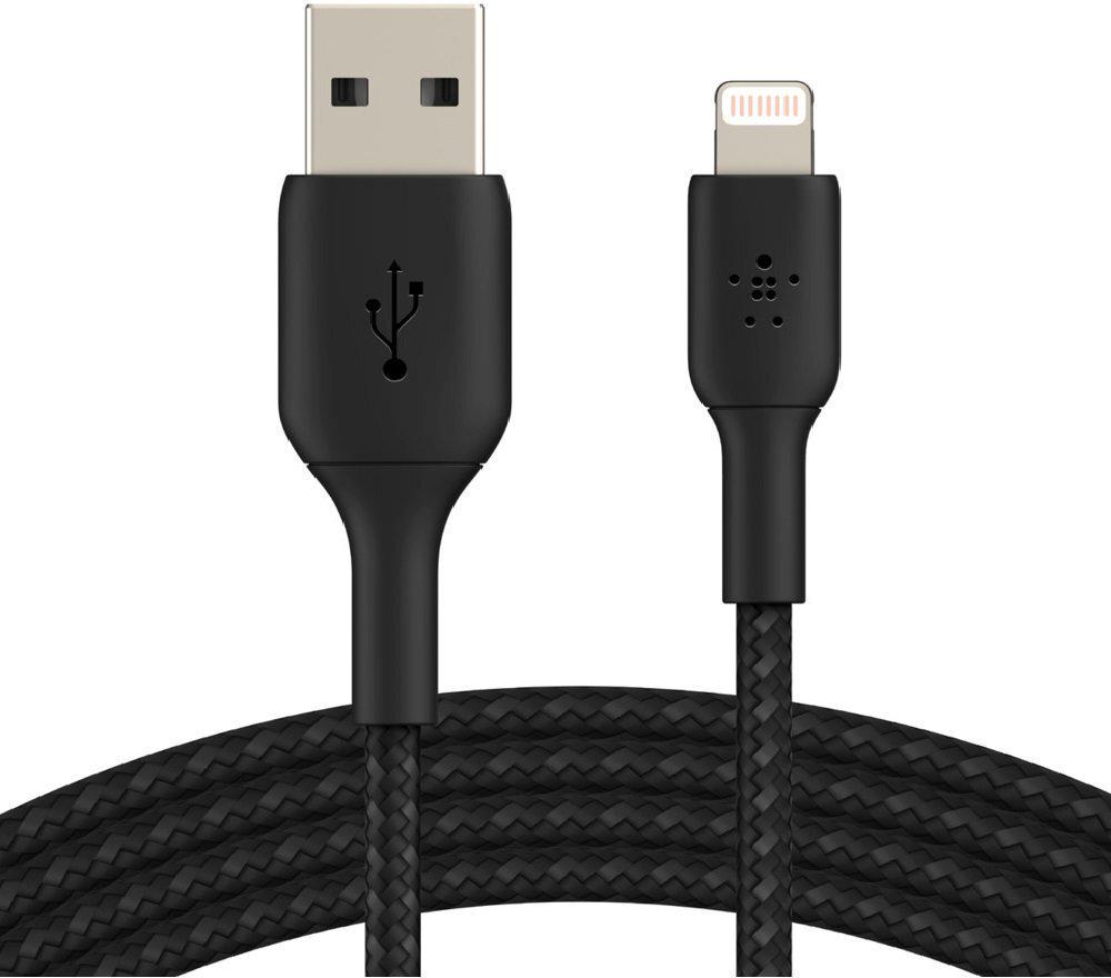 Кабель Belkin USB-A/Lightning BRAIDED 2 м Black - фото 5 Кабель Belkin USB-A/Lightning BRAIDED 2 м Black - фото 5