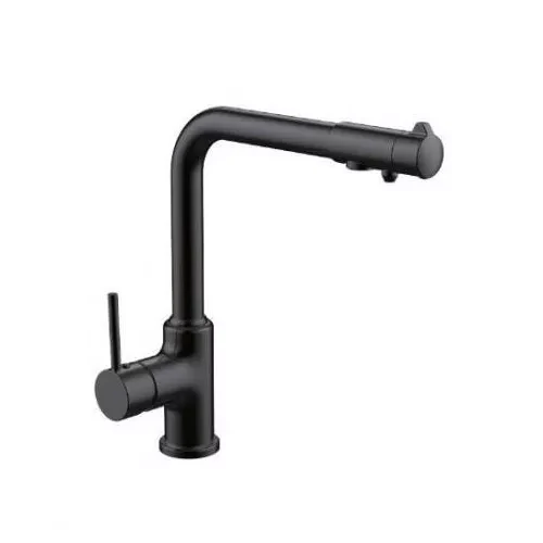 Смеситель для кухни Gappo G4390-10 с подключением фильтра питьевой воды Черный