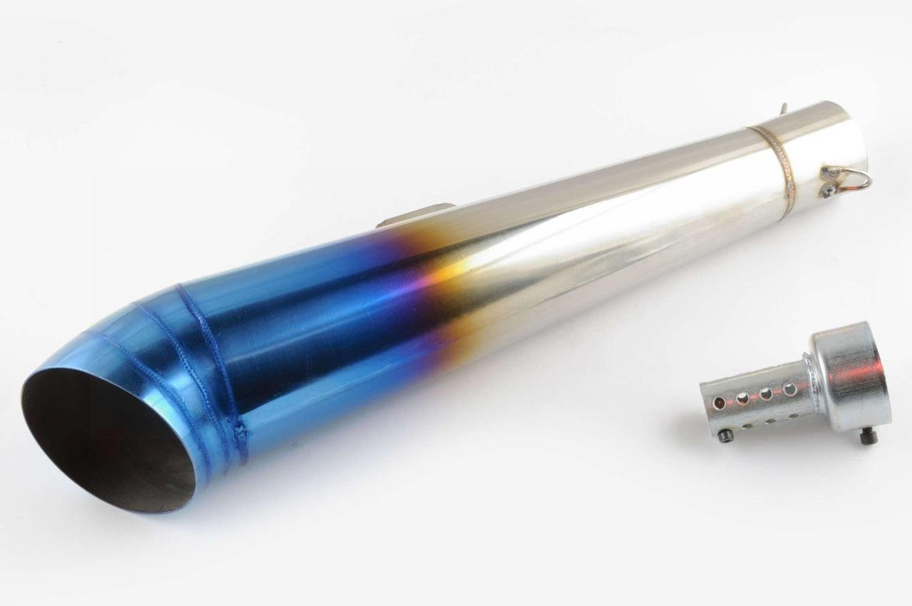 Глушник тюнінг mod:2 400х100 мм/кріплення Ø 78 мм сопло Різнокольоровий прямоток (2262529091)