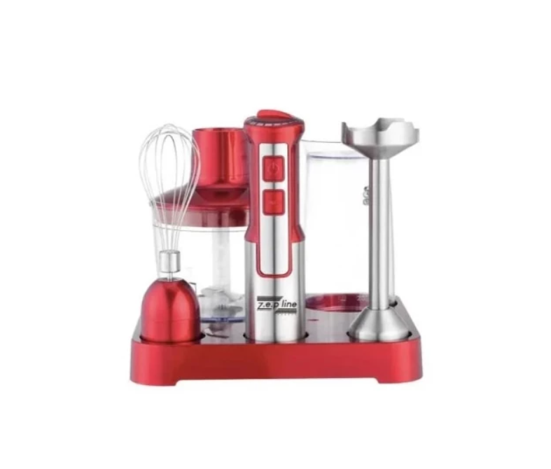 Блендер ZepLine ZP-118 6в1 1500 Вт на подставке Красный (44205-ZP-118_1105)