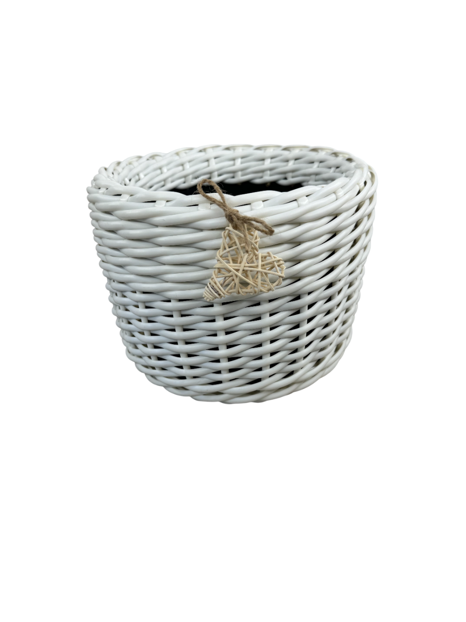 Кашпо из искусственного ротанга ручной работы 5 л Молочный (327414) - фото 1 Кашпо из искусственного ротанга ручной работы 5 л Молочный (327414) - фото 1