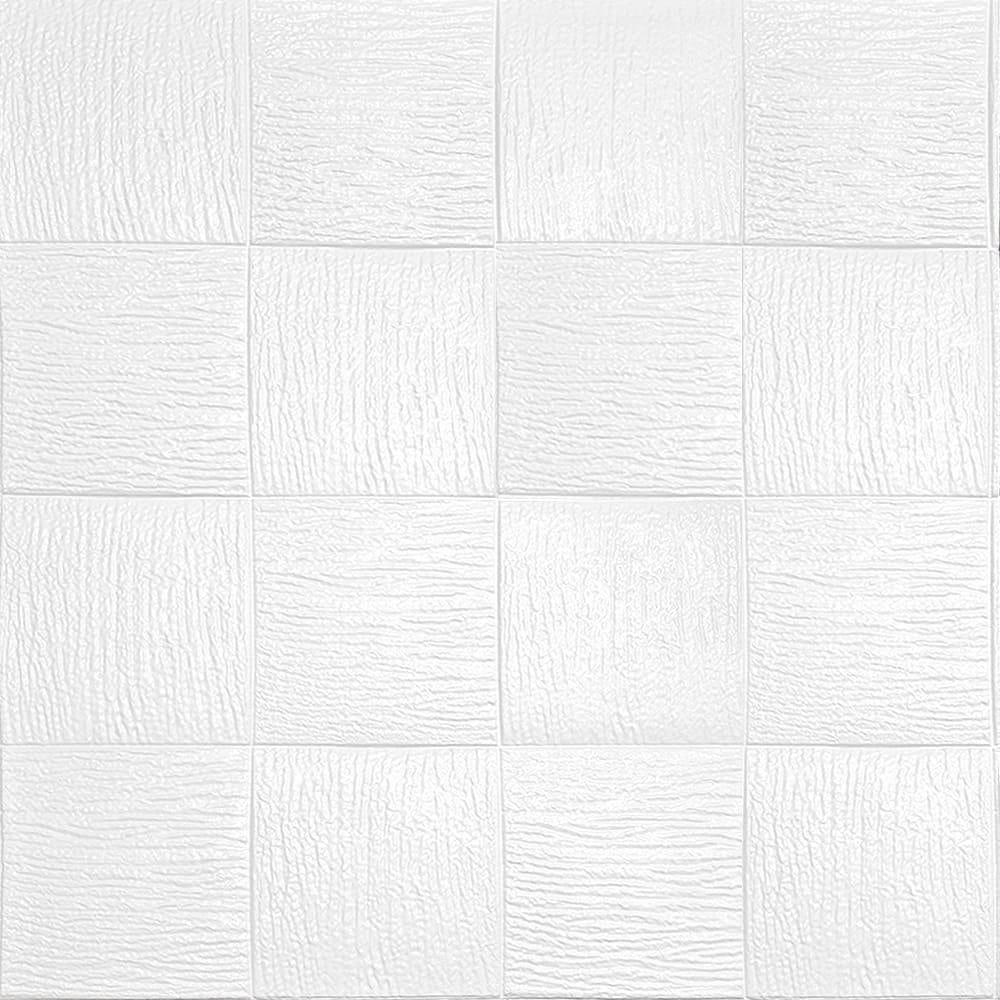 3D-панель самоклеющаяся Sticker Wall Белое плетение 700х700х5 мм (Панель-185)