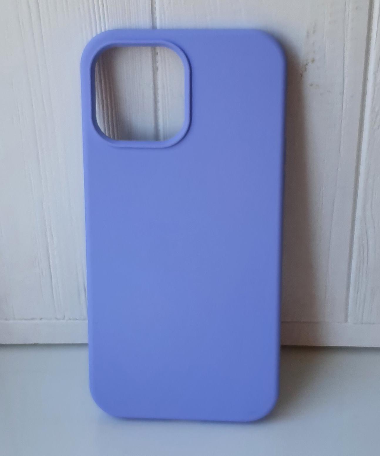 Чехол с мягкой подкладкой WAVE Full Silicone Cover iPhone 13 Pro Max light purple Фиолетовый - фото 2