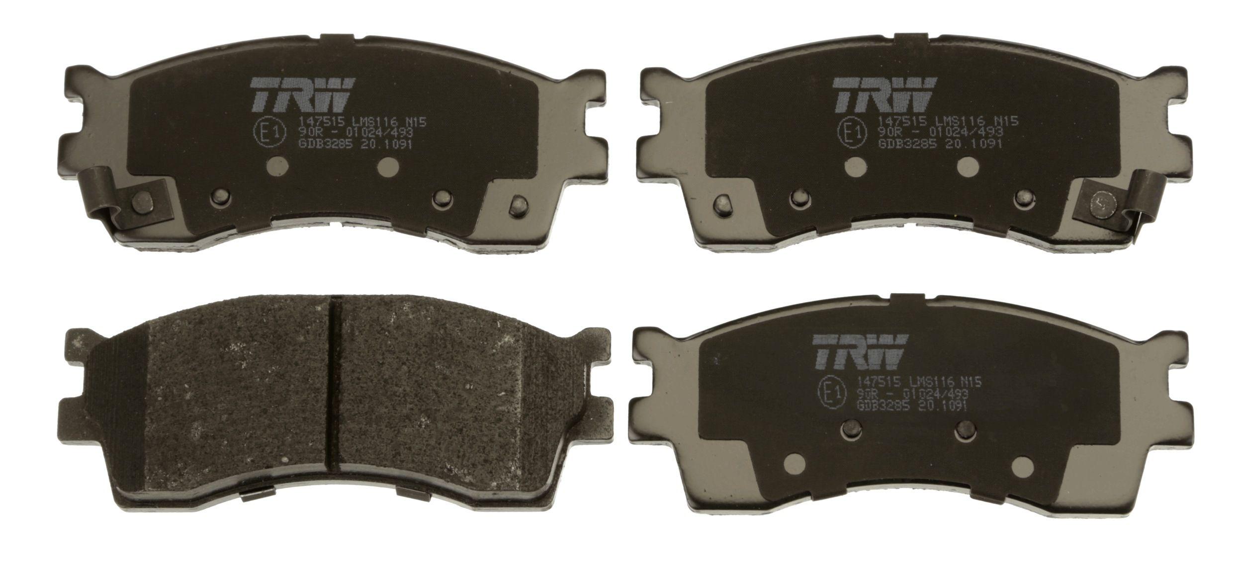 Комплект тормозных накладок дисковый тормоз TRW GDB3285
