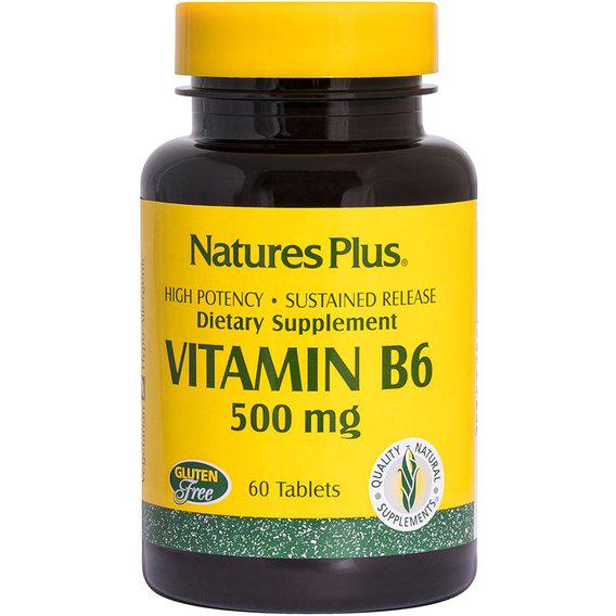 Пірідоксин Nature's Plus Vitamin B6 500 мг 60 Tabs (NTP1665)
