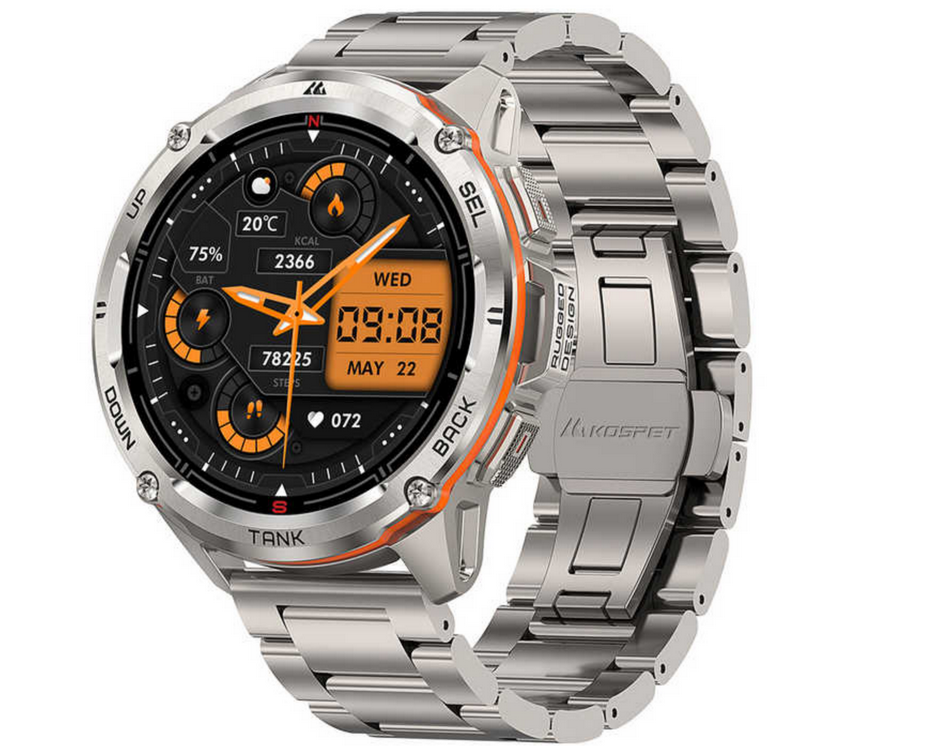Смарт-часы тактические Kospet Tank T3 Ultra Special Edition Silver