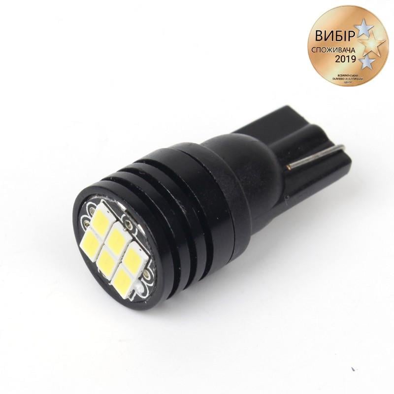Автолампи світлодіодні Carlamp W5W Canbus 6000 K для габаритів з обманкою 2 шт. (T103020) - фото 6