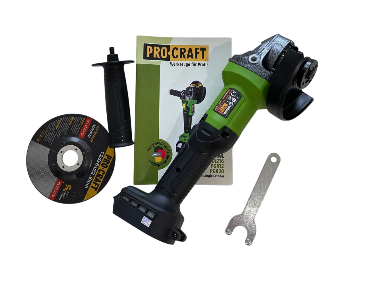 Шліфмашина акумуляторна ProCraft PGA-20 Universal 20В 125 мм 2 швидкості без АКБ та ЗП (030227)