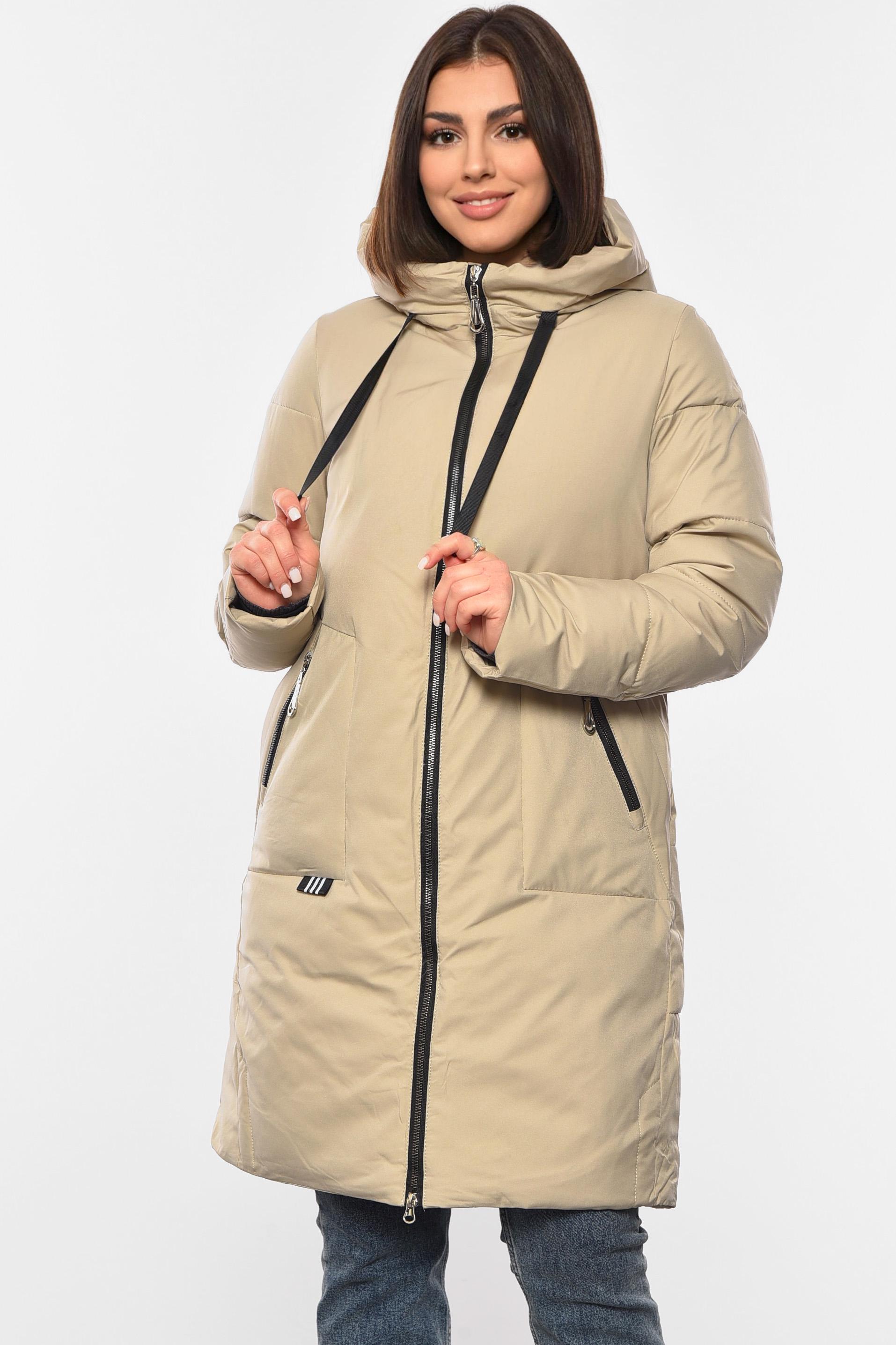 Куртка женская зимняя XL Бежевый (194048)