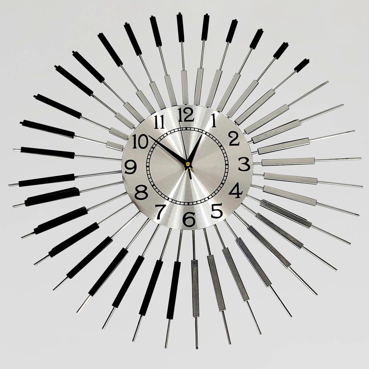 Годинник настінний безшумний OV-0061 58,5 см металевий (2861666956)