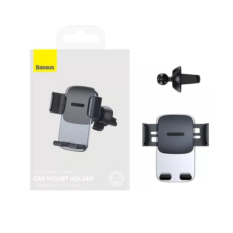 Автодержатель для телефона BASEUS Easy Control Clamp Car Mount Holder Air Outlet Version Black (SUYK000101) - фото 3 Автодержатель для телефона BASEUS Easy Control Clamp Car Mount Holder Air Outlet Version Black (SUYK000101) - фото 3