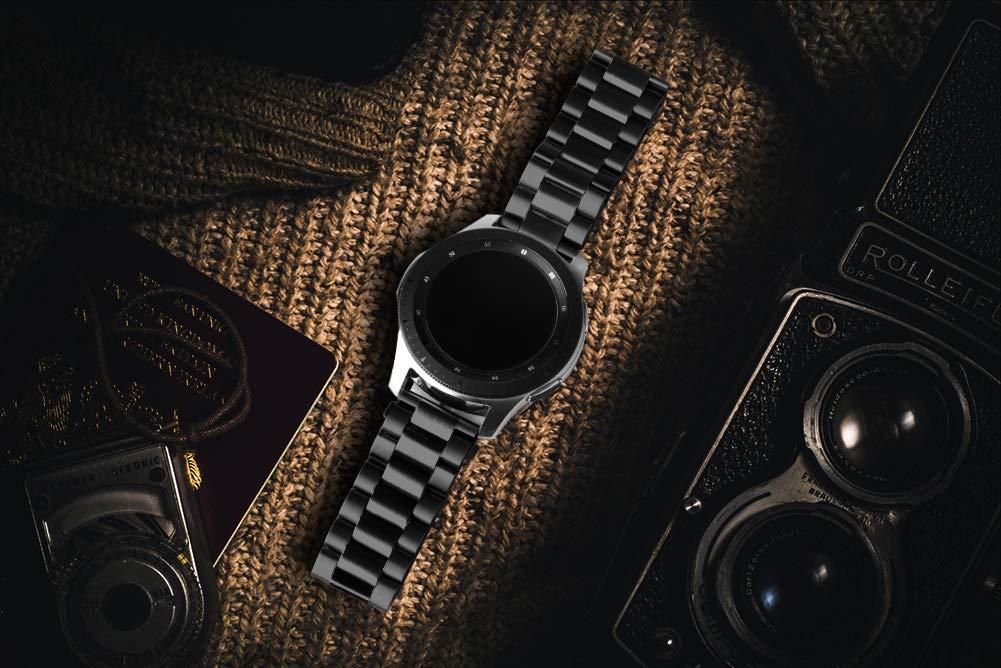 Ремешок стальной BeWatch 20мм для Samsung Galaxy Watch 42/3 41 мм/Active/Active 2 Black (1110401) - фото 6