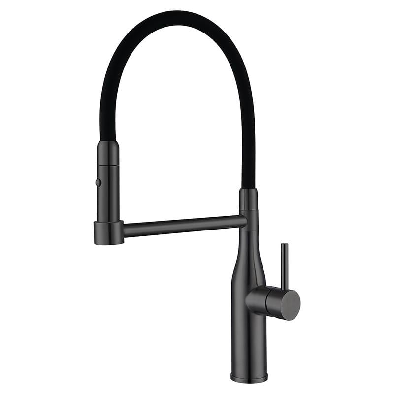 Смеситель KOER KI-70005-07 для кухни из нержавеющей стали с силиконовым изливом (KR3389)