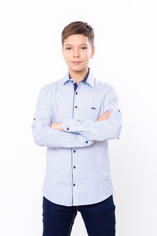 Сорочка для хлопчика Носи своє юніор S Блакитний (15209-v1)