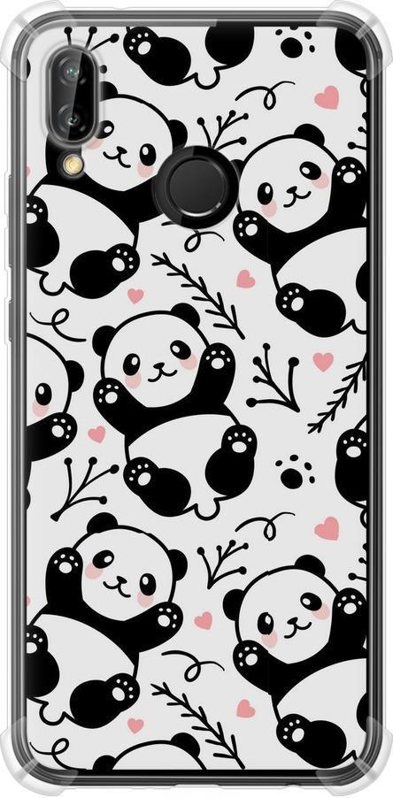 Чехол на Huawei P20 Lite Панды (4318sp-1410-42517) Чехол на Huawei P20 Lite Панды (4318sp-1410-42517)
