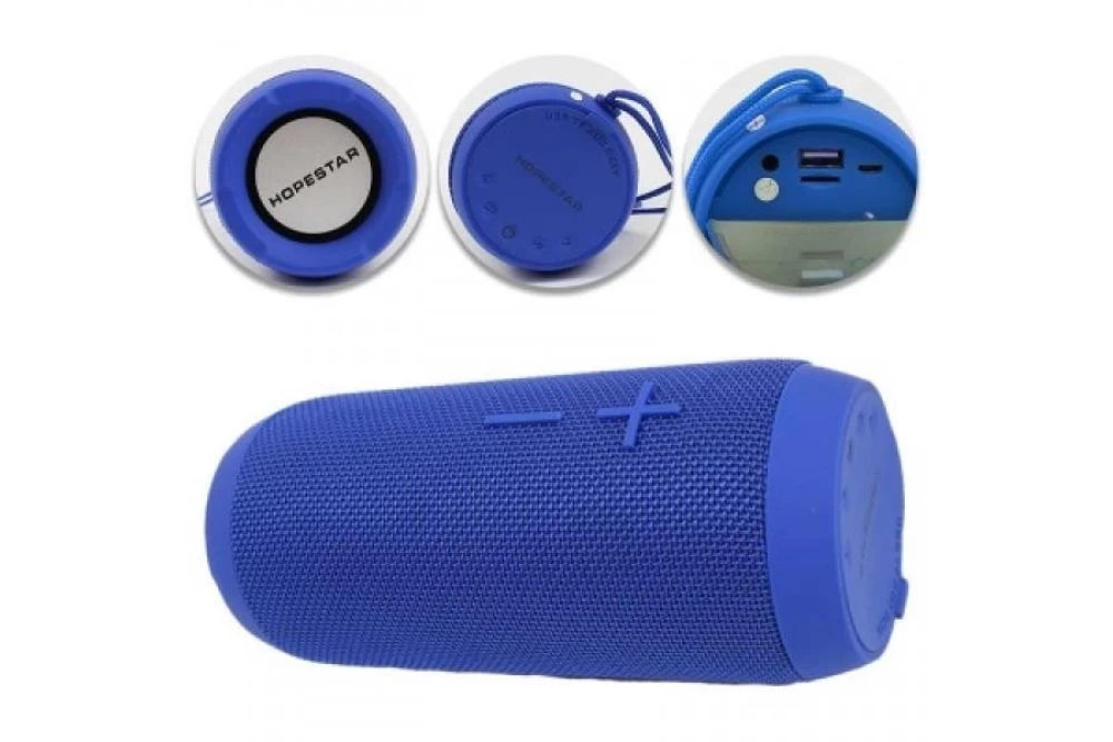 Колонка беспроводная портативная HOPESTAR P7 Bluetooth Blue (373867) - фото 3