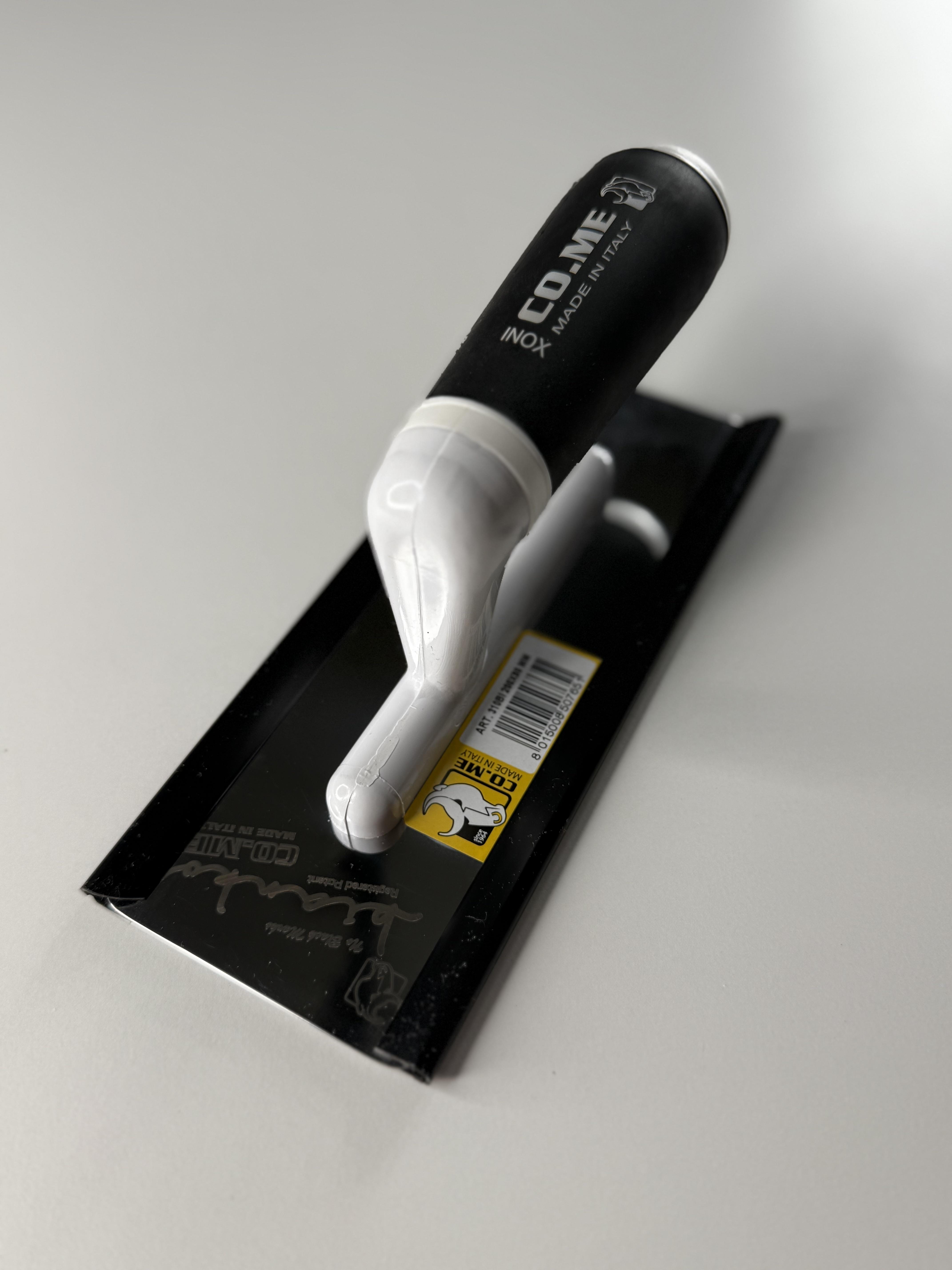 Кельма венецианская для штукатурки CO.ME Bianco нержавеющая сталь 200x80x0,6 мм (31081)