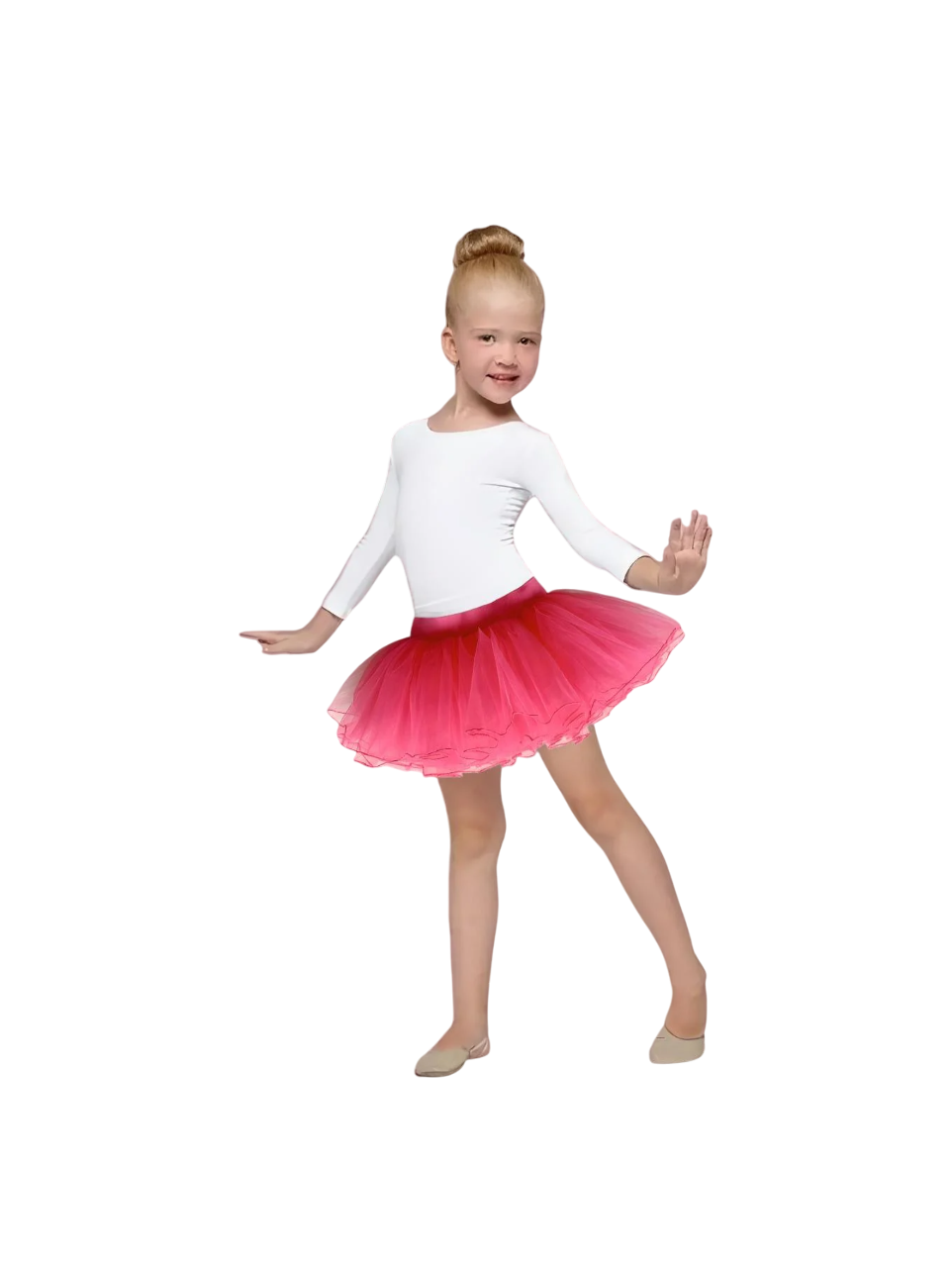 Юбка-пачка для танцев и гимнастики Lion из органзы 90-140 см Розовый (5fc6f80c)