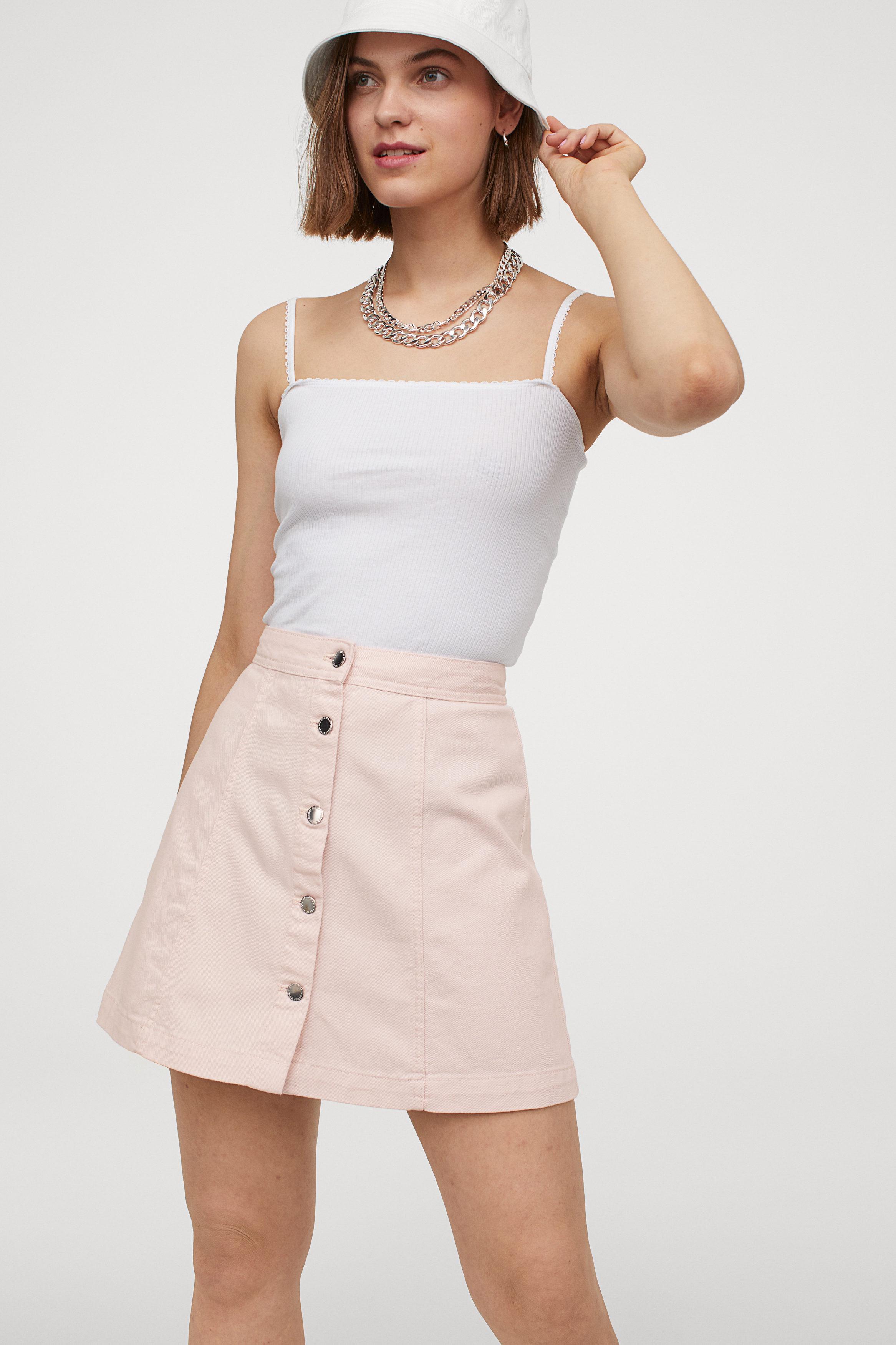 Юбка H&M р. 40 Светло-розовый (674606b50) - фото 2