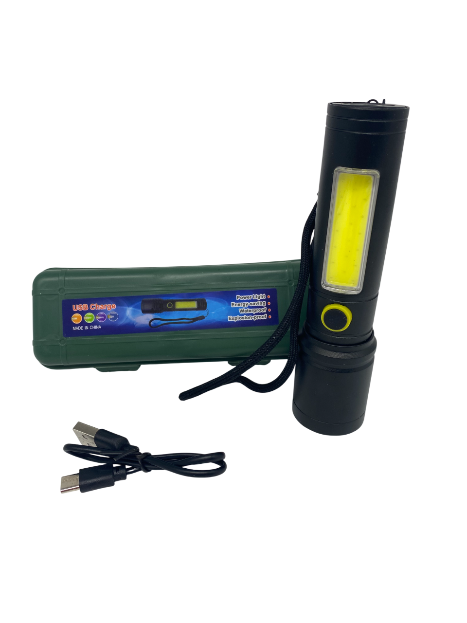 Ліхтарик LED zoom Type-c 6 режимів в коробці Ліхтарик LED zoom Type-c 6 режимів в коробці