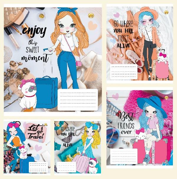 Зошити учнівські у лінійку Тетрада ТЕ22205 Дівчата 18 арк. 20 шт. в уп. (MTT-164574) Зошити учнівські у лінійку Тетрада ТЕ22205 Дівчата 18 арк. 20 шт. в уп. (MTT-164574)