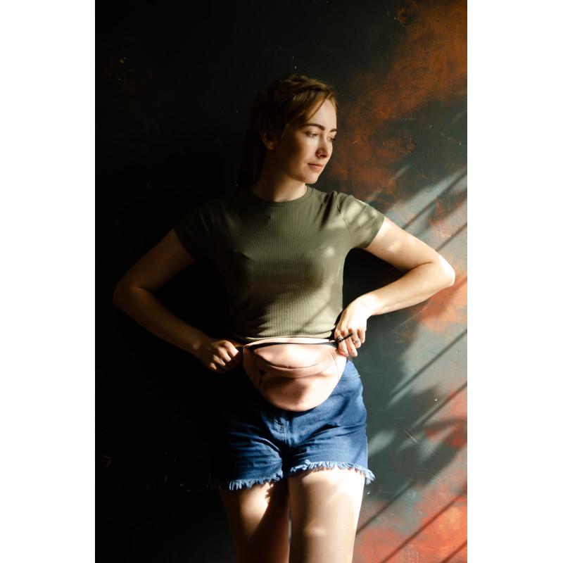 Сумка бананка на пояс Sambag Marina MSG 24x15x8 см Пудровый - фото 5 Сумка бананка на пояс Sambag Marina MSG 24x15x8 см Пудровый - фото 5